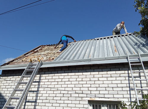 Замена кровли на новую