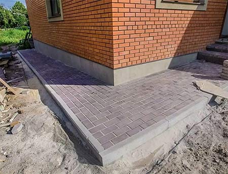 Отмостки из брусчатки